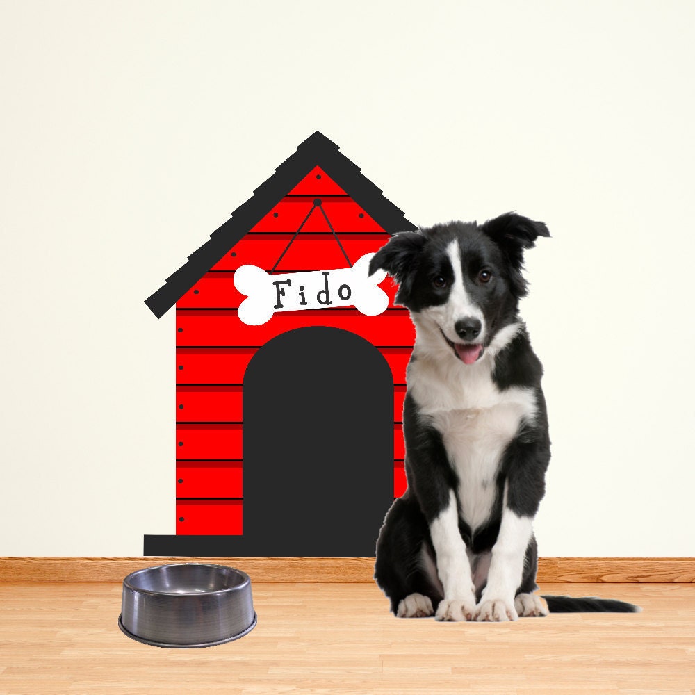Dog House Wall Decal Sticker Large