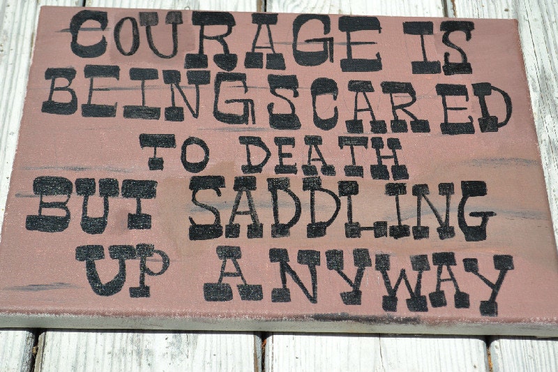 John Wayne Quote on 11x14 Canvas