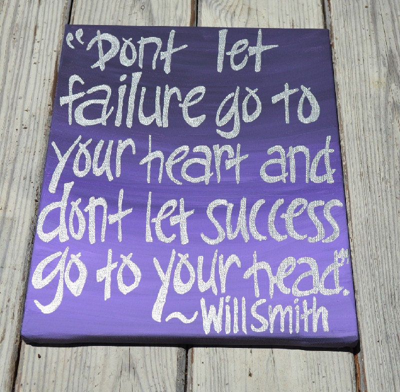 Will Smith Quote on 11x14 Canvas