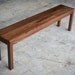 Parsons Style Bench Solid Walnut