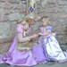 Rapunzel flower girl ball gown