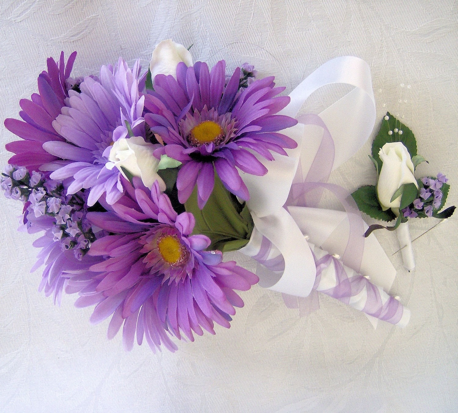 Purple Gerbera Bouquet