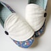 Women's Slippers - Blue, Pink, and White Hosta Slippers