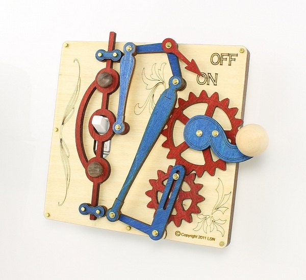 Patriotic Single levered Light Switch - Red White and Blue Patriotic Switch Plate - Made in USA