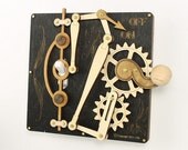 Black and White Single levered Light Switch Plate