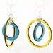 Orbiting Circles - Laser Cut Wood Earrings from Sustainable Resources