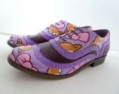 SALE Purple and Pink Fox Brogues Size UK 4, US 6, Eur 37