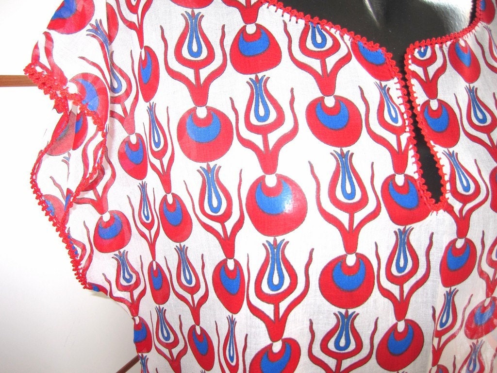 caftan beach dress cotton summer tunic swimsuit cover up women clothing Turkish Turkey CINTEMANI Print White Red royal blue crochet OYA