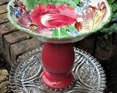Garden Totem / Centerpiece / Fruit Bowl / Birdbath Birdfeeder Pedestal Stand - As Featured In Flea Market Gardens Magazine