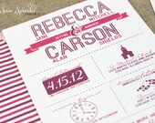 Choose your colors - Printable Wedding Invitation - The Rebecca Collection