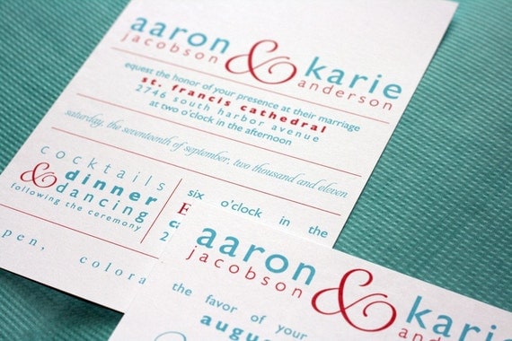 Modern Suite Wedding Invitation Package (Printable) DIY