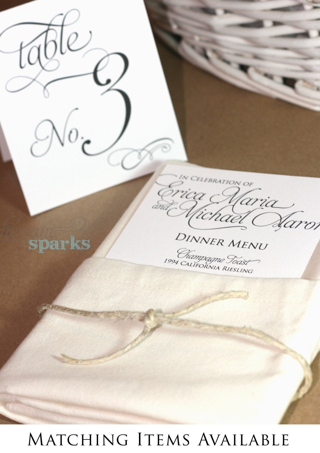 Ornate Script Wedding Invitation Package (Printable) DIY