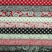 Fat Quarter Bundle of Black, White & Currant III by Color Principle for Henry Glass - 3 left