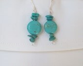 Clarence Turquoise Sterling Silver Earrings / Was 16.00 Now 10.00