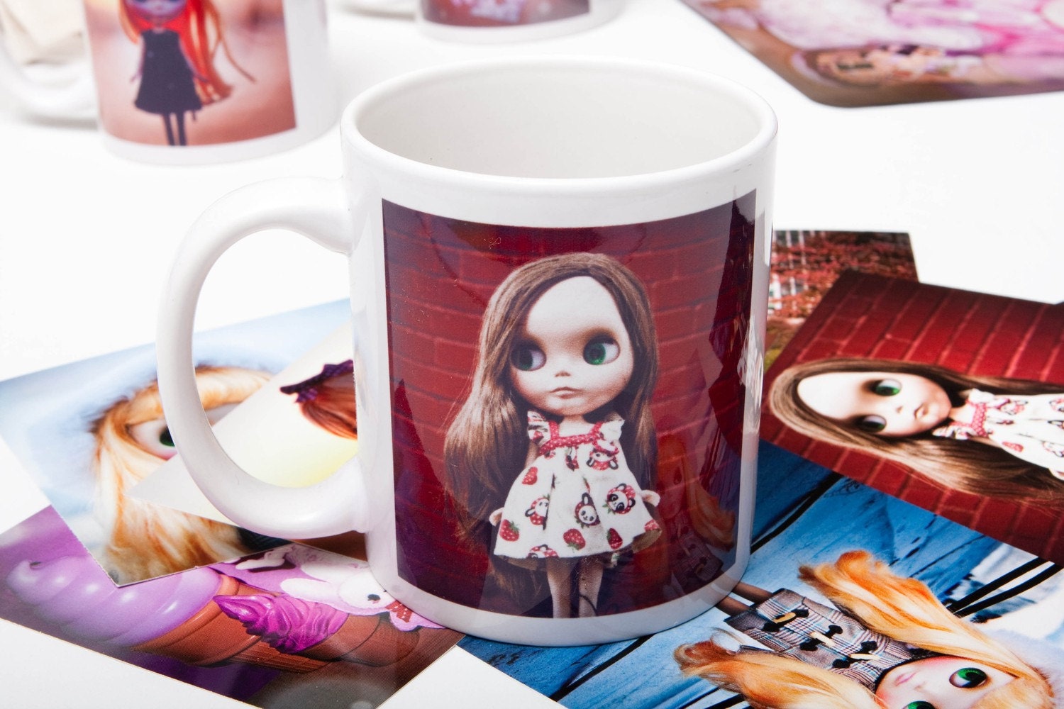 Cherry bomb - A Blythe mug