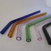 Choose Your Own Colors Glass Bent Straws- Set of Four