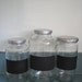 3 Large Glass Jars with Chalk Label for Kitchen Country Living Decor Storage Summer Organizing Shabby Chic