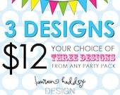 ANY 3 DESIGNS, your choice Il_170x135