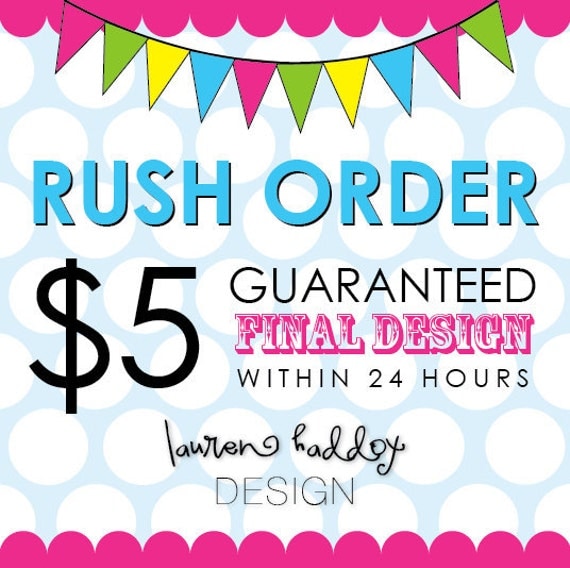 RUSH ORDER Il_570xn