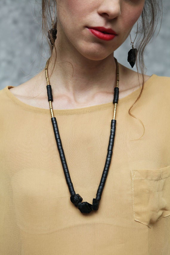 Black and Gold Necklace