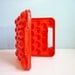 Vintage egg basket box tin red plastic ooak 20 eggs