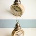Temp Reserved for Kirsten - Vintage mechanical alarm clock cream Russian wind up 70s