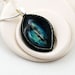 Eco Friendly Pendant with Recycled Glass - Bridesmaid gift - Marquise Mini Necklace in Cosmos -