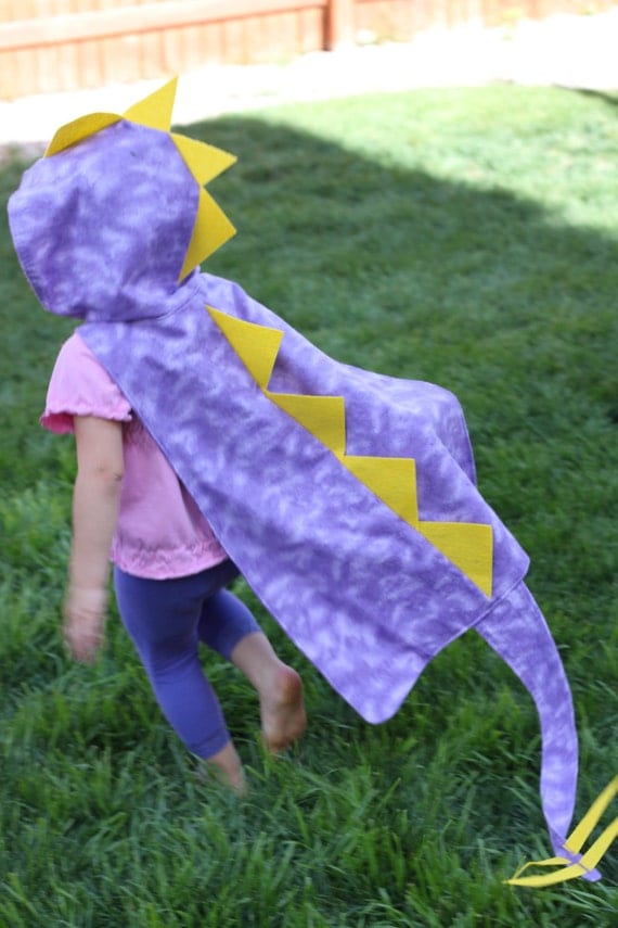 Dino Cape with Hood - Dinosaur Costume - By MaukyJo