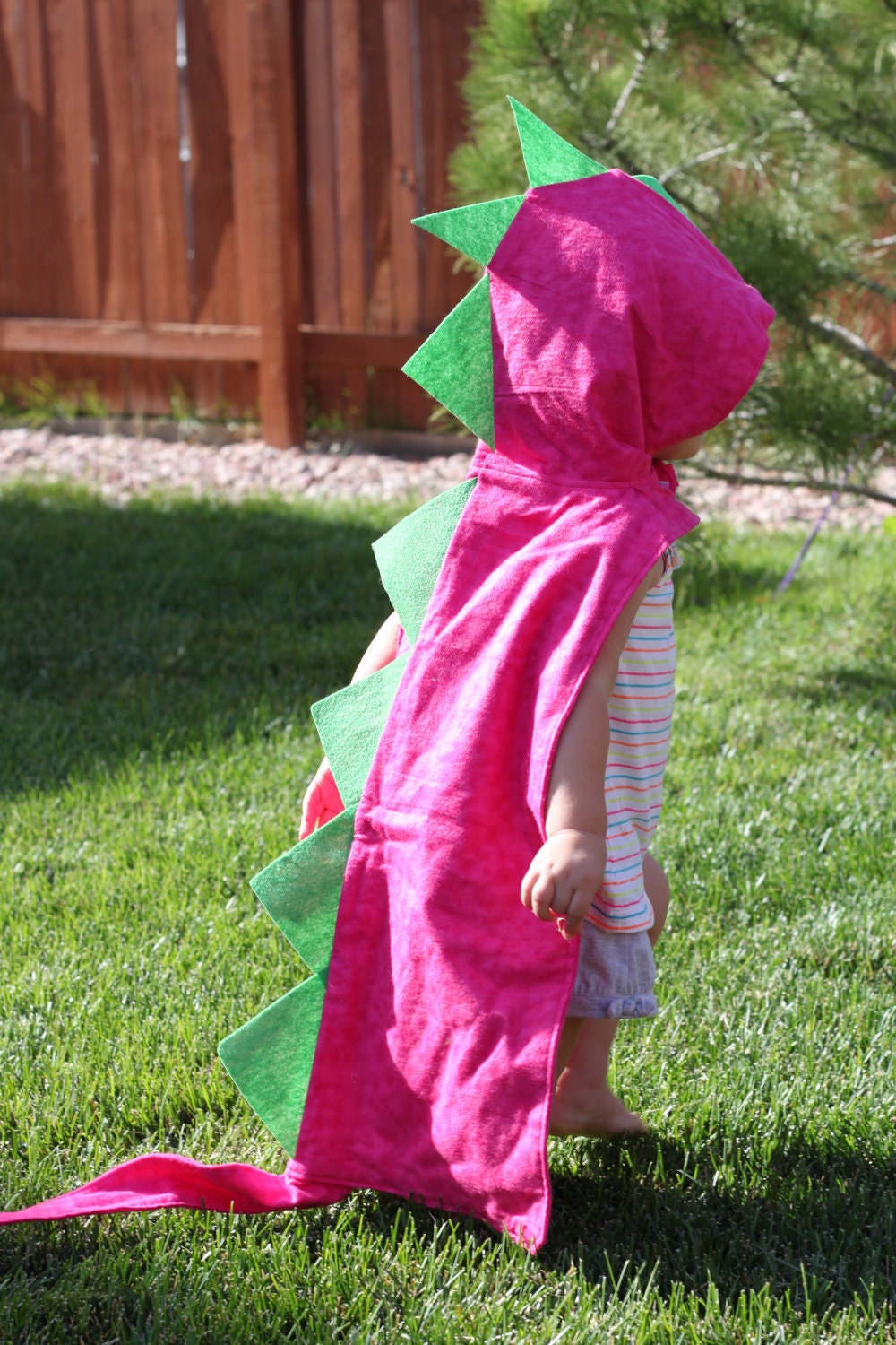 Dino Cape with Hood - Dinosaur Costume - By MaukyJo