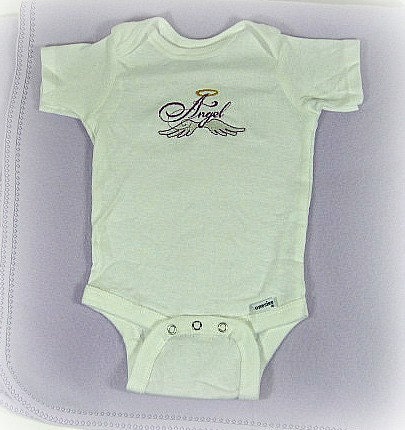 Onesie bib and receiving blanket
