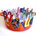 alphabet soup magnets - 26 letters, bold bright colours, complete alphabet a-z