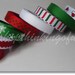 Traditional Holiday-Me-Colors -- 3/8 inch Grosgrain Ribbon Lot/Collection (18 yards)