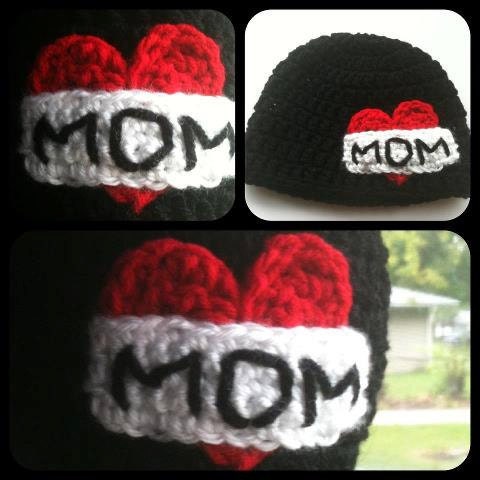 NEWBORN 0 to 3 Months Mom Tattoo Rebel Baby Hat - Made to Order