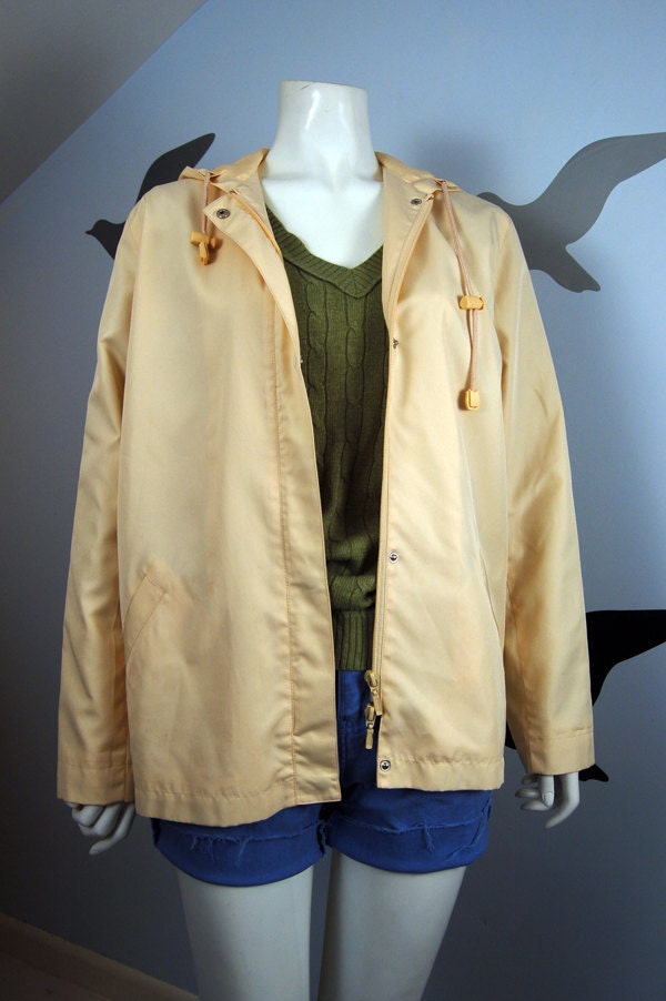 Vintage 80s Lightweight Hooded Jacket - Small