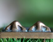 brass noses belt buckle leather belt