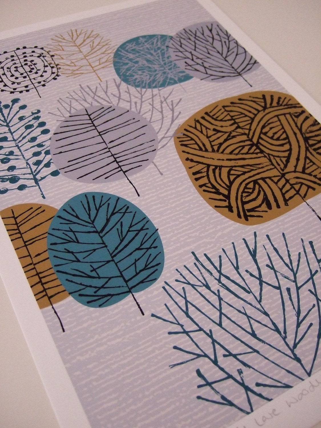 I Love Woodland, limited edition giclee print
