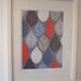 Autumn Leaves Grey, limited edition giclee print