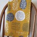 Trees Tea Towel in Mustard and Charcoal