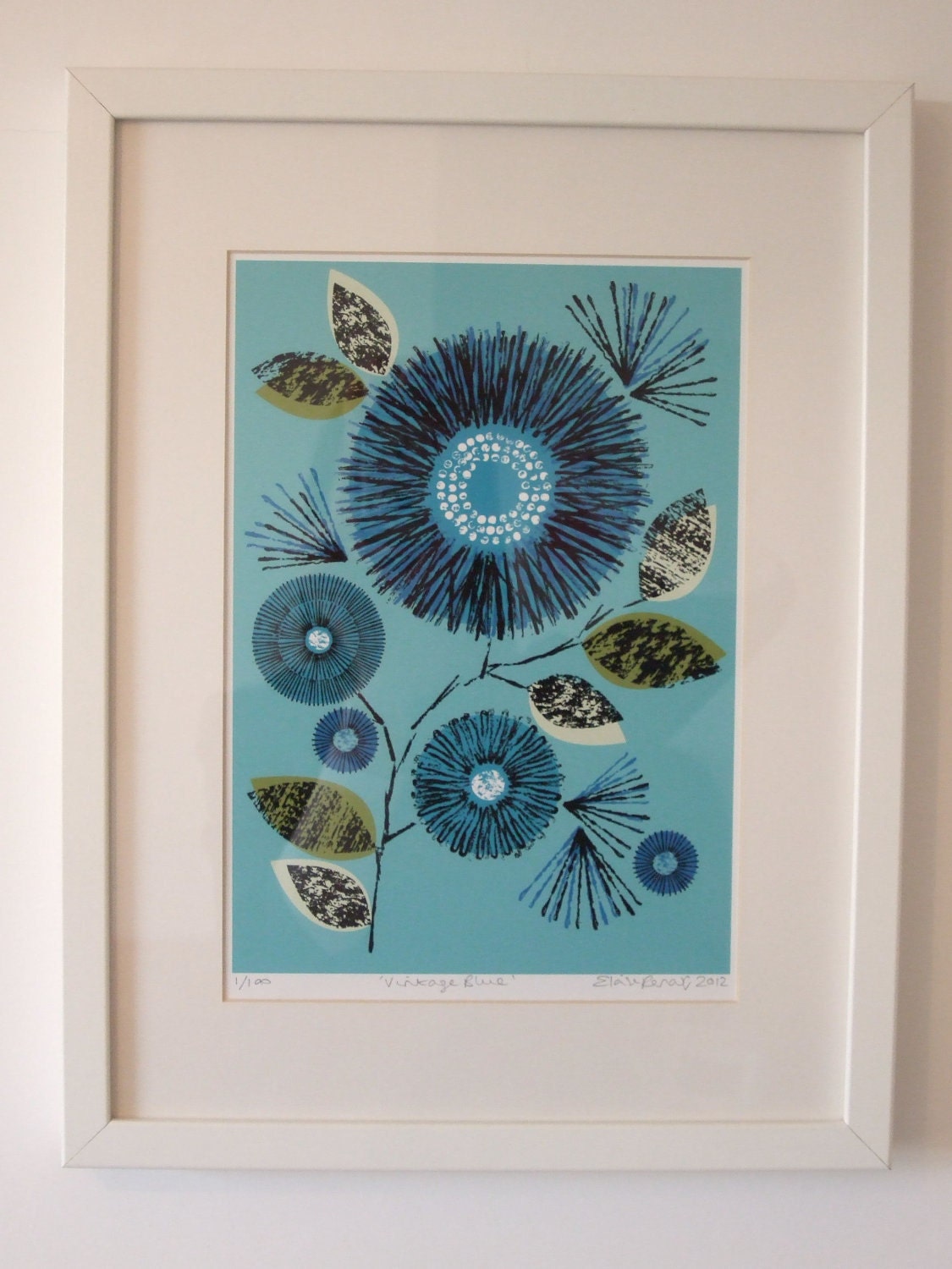 Vintage Blue, limited edition giclee print