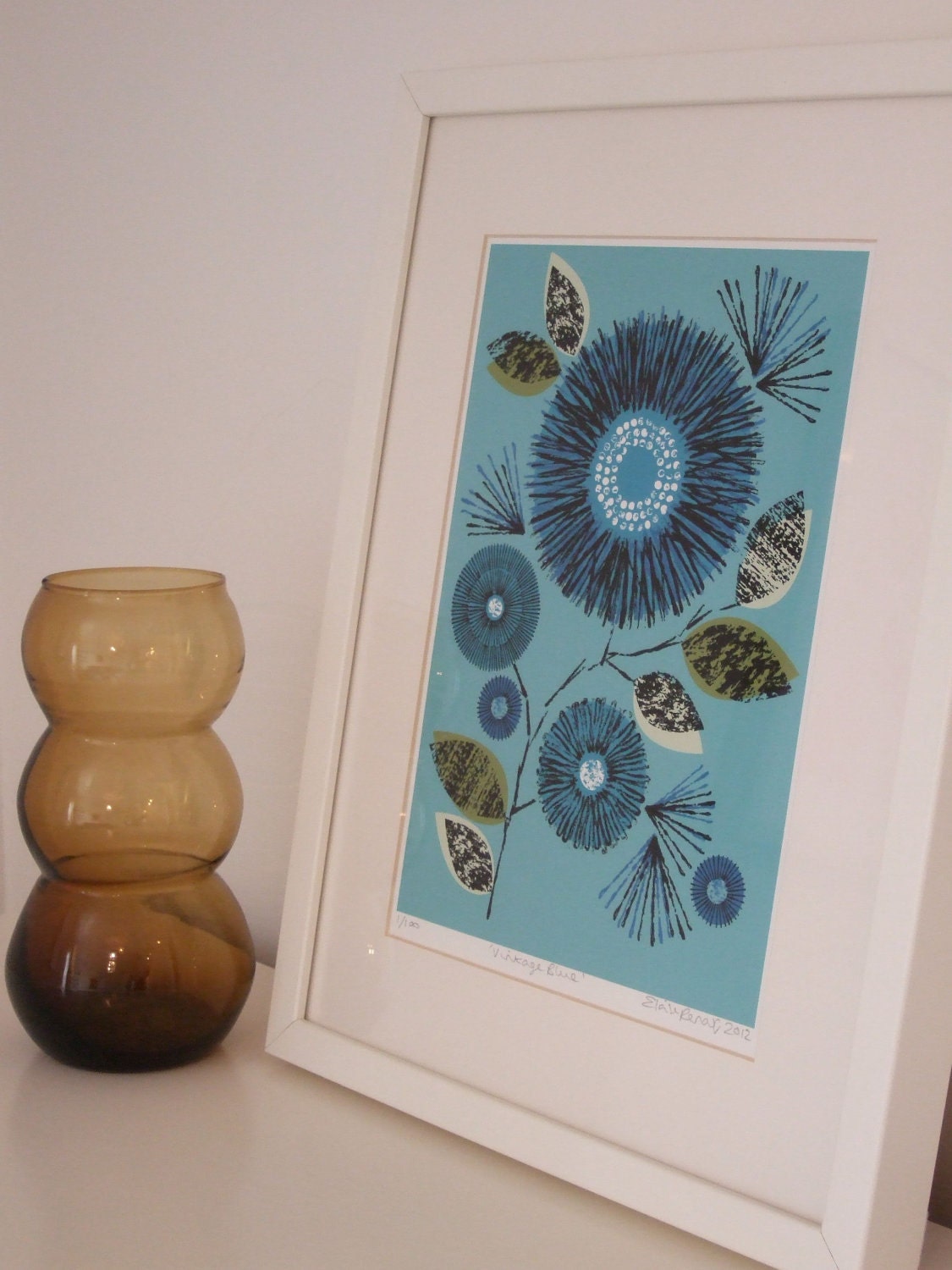 Vintage Blue, limited edition giclee print