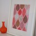 Autumn Leaves Pink, limited edition giclee print