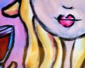 Wine Chick - blank card