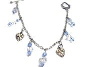 Metal Charm Bracelet Blue
