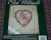 Cross Stitch & Ribbon Embroidery Kit, Elsa Williams, HEART STRINGS, Unopened, New