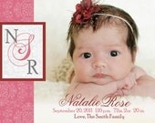 Baby Girl Birth Announcement (Printable Digital File) Il_170x135