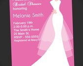 Wedding Dress Bridal Shower Invitation (Printable Digital File) Il_170x135
