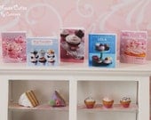 Dollhouse miniature food - 1/12 Scale cupcakes cookbook (Printed on Kodak photo paper)