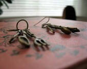 Antiqued Silverware Earrings