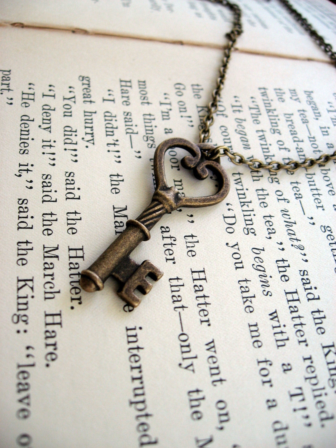 The Josephine Antiqued Key Necklace