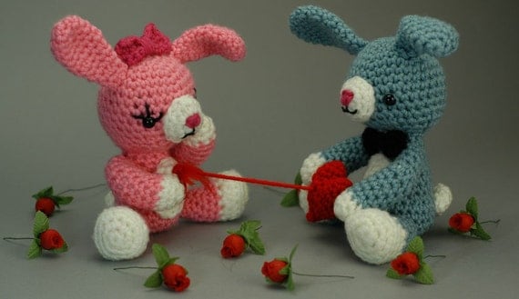 CUSTOM Tuggin' At My Heartstrings - Valentine's Day "Antigurumi" amigurumi figure